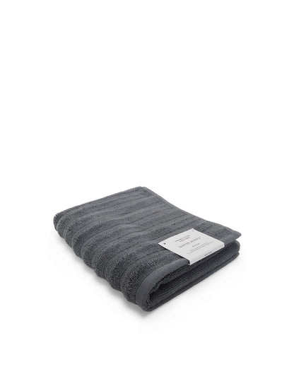 Hepburn Luxe Organic Turkish Cotton Hand Towel Charcoal