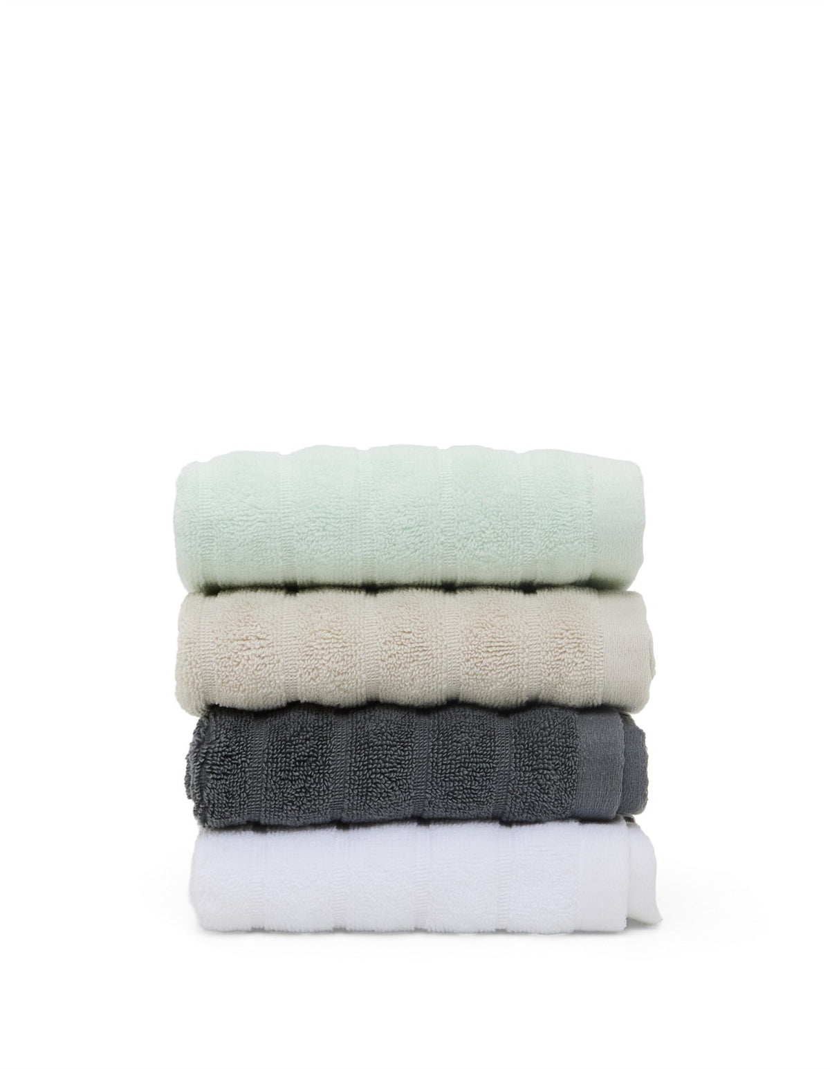 Hepburn Luxe Organic Turkish Cotton Face Washer Twin Pack White