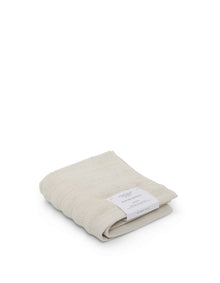 Hepburn Luxe Organic Turkish Cotton Face Washer Twin Pack Oatmeal