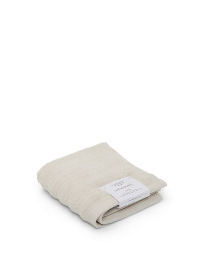 Hepburn Luxe Organic Turkish Cotton Face Washer Twin Pack Oatmeal