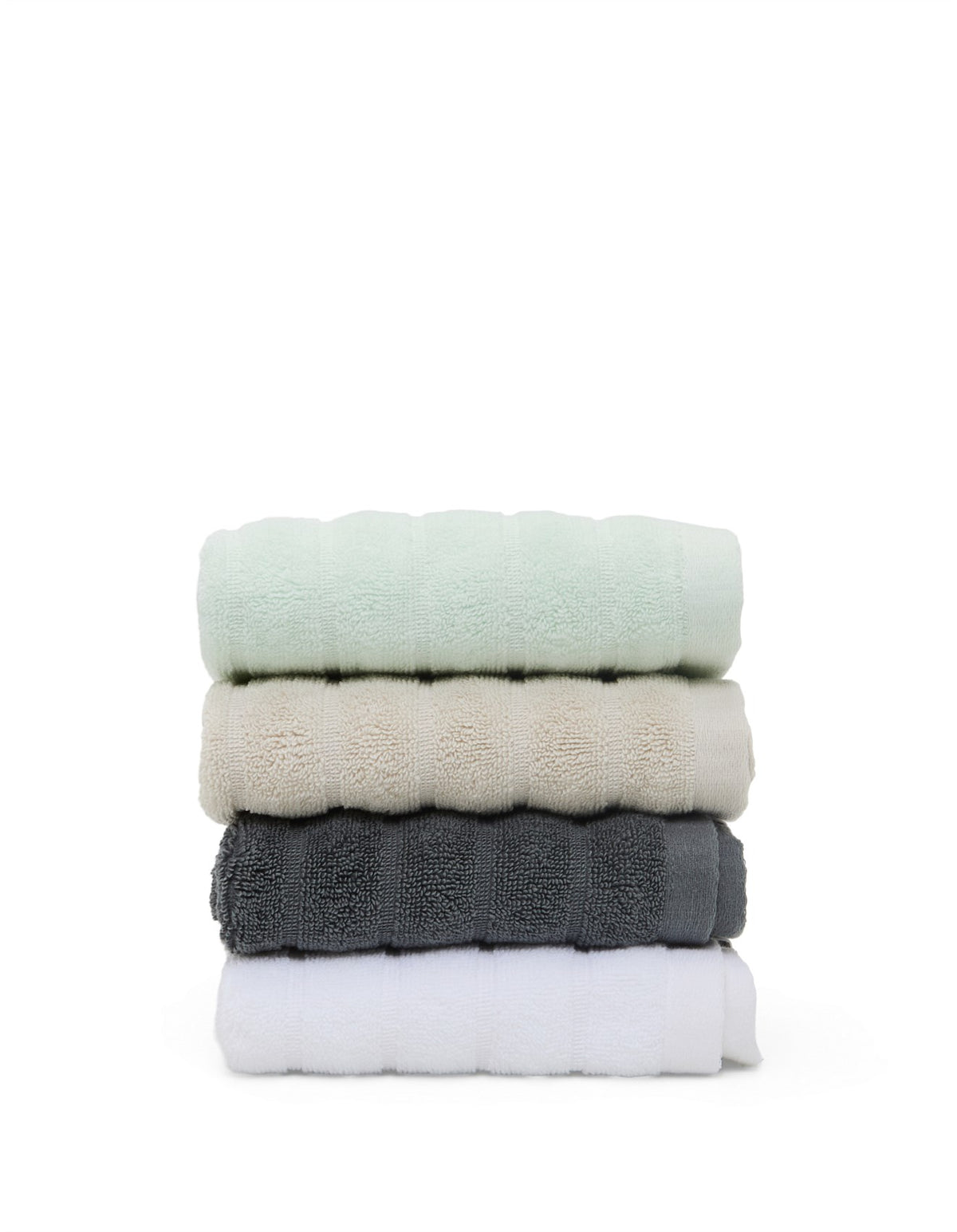 Hepburn Luxe Organic Turkish Cotton Face Washer Twin Pack Oatmeal