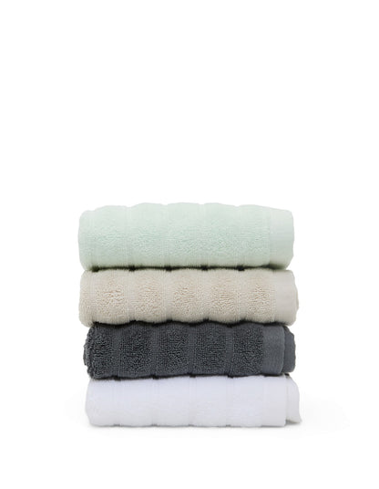 Hepburn Luxe Organic Turkish Cotton Face Washer Twin Pack Oatmeal