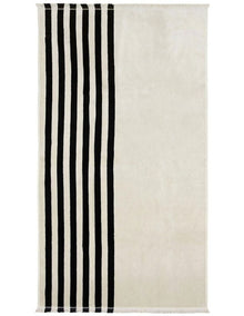 Palma Stripe Australian Cotton Towel in Black