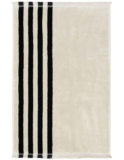 Palma Stripe Australian Cotton Towel in Black