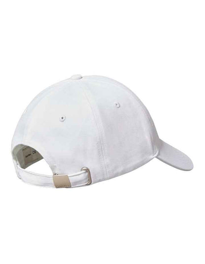 Logo Embroidery Baseball Cap in White