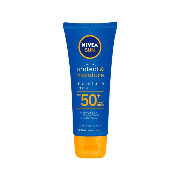 NIVEA SUN SPF 50+ PROTECT & MOISTURE SUNSCREEN LOTION 100ML