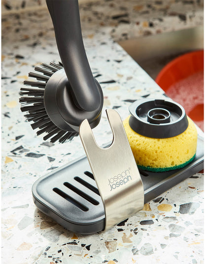 SinkTech Large Stand Dish Brush and Sponge Set Graphite