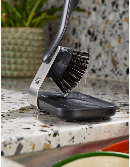 SinkTech Large Stand Dish Brush and Sponge Set Graphite