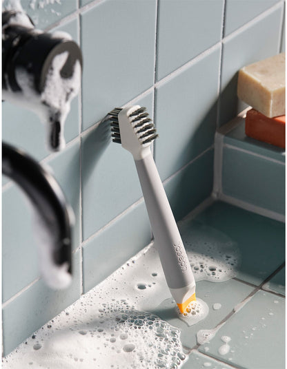 CleanTech 18cm 3-in-1 Detail Cleaning Brush Light Stone