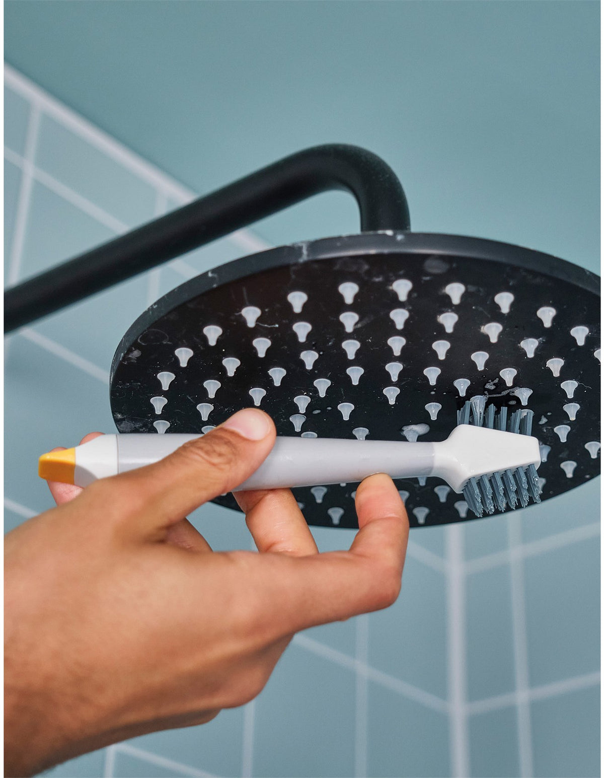 CleanTech 18cm 3-in-1 Detail Cleaning Brush Light Stone