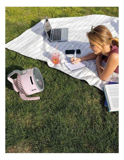 FlexBreeze FA052QPKANZ HydroGo Misting Portable Fan in Quartz