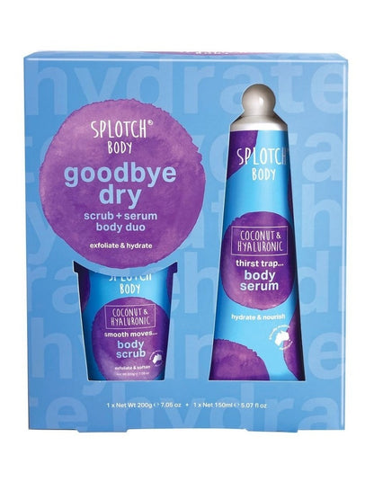 Coconut & Hyaluronic Goodbye Dry Body Scrub & Serum Duo