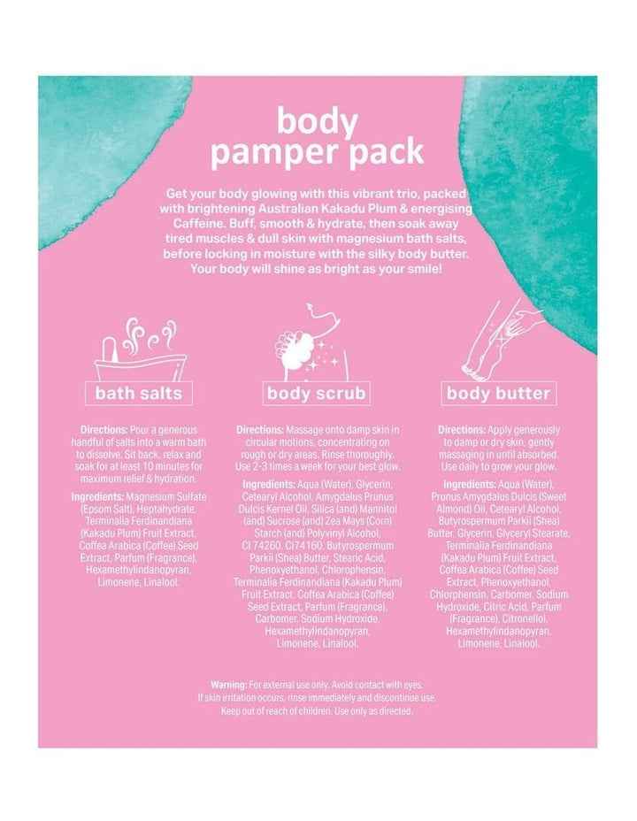 Kakadu Plum & Caffeine Shine Kit Body Pamper Pack