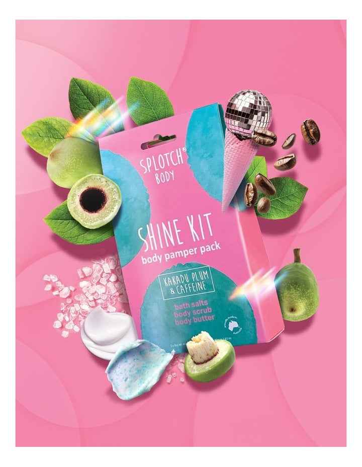 Kakadu Plum & Caffeine Shine Kit Body Pamper Pack