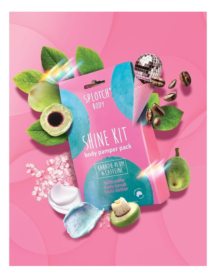 Kakadu Plum & Caffeine Shine Kit Body Pamper Pack