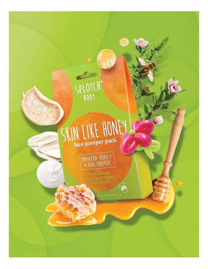 Manuka Honey & Niacinamide Skin Like Honey Face Pamper Pack