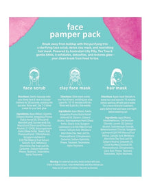 Lilly Pilly Tea Tree & Aha Clean Break Face Pamper Pack