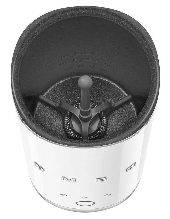 50's Style Retro Mini Milk Frother in White MFF02WHAU