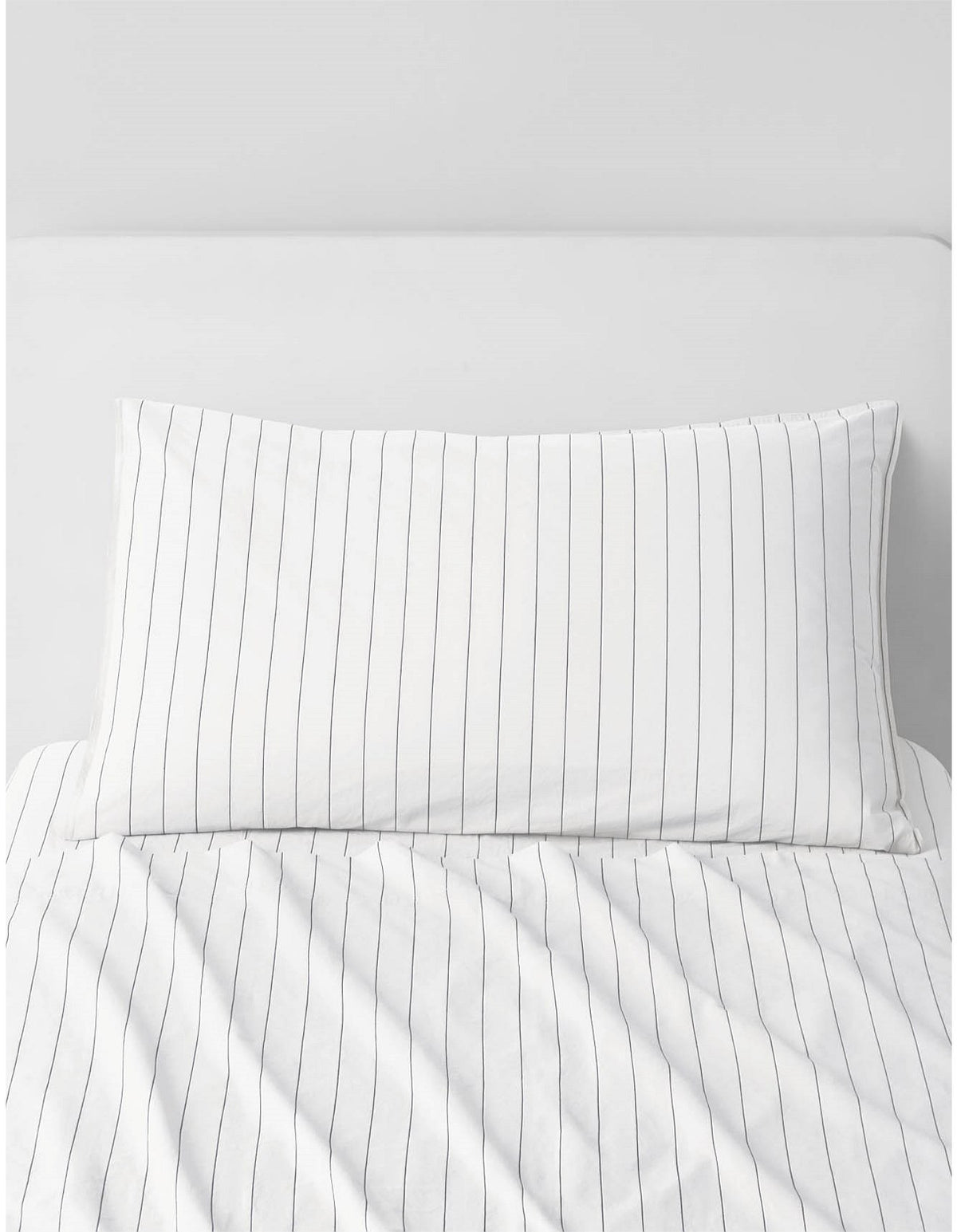 BAYLEY STRIPE WASHED PERCALE KING SINGLE SHEET SET IN WHITE