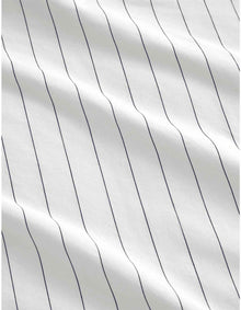 BAYLEY STRIPE WASHED PERCALE KING SINGLE SHEET SET IN WHITE