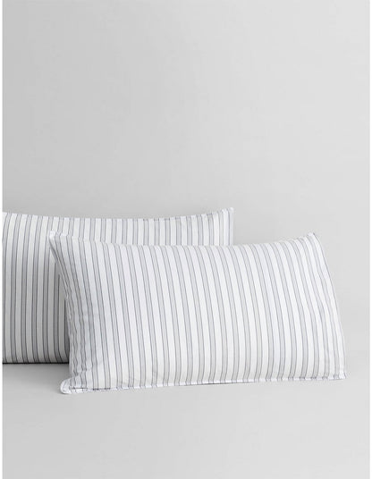 REILLY DOUBLE STRIPE SINGLE QUILT COVER SET IN MONOCHROME