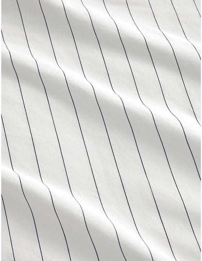BAYLEY STRIPE WASHED PERCALE PILLOWCASE PAIR IN WHITE
