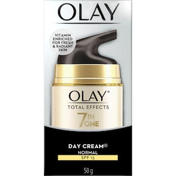 Olay Total Effects Face Cream Moisturiser Normal SPF 15 50g