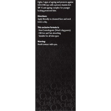 Olay Total Effects Face Cream Moisturiser Normal SPF 15 50g