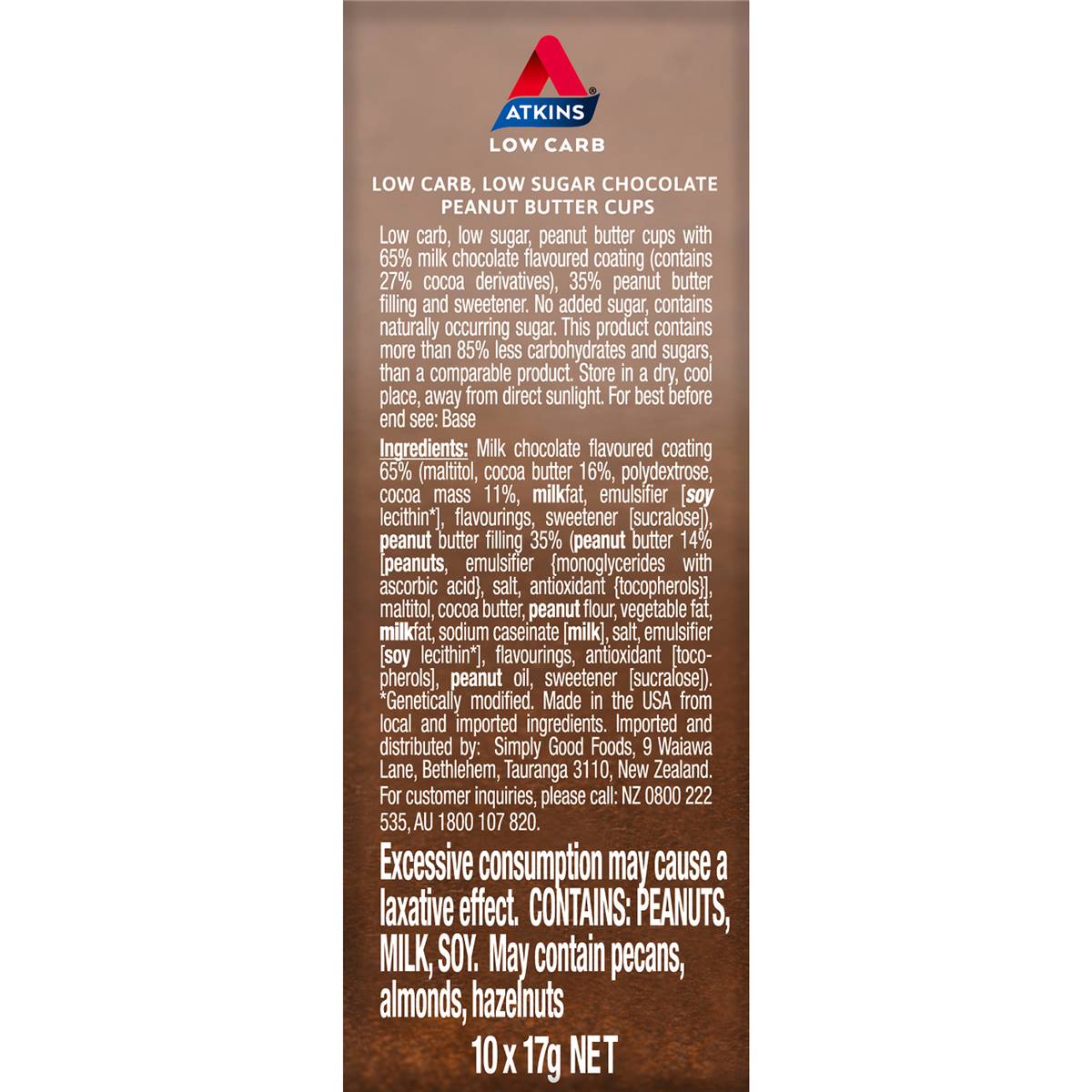 Atkins Endulge Peanut Butter Cups 10 Pack