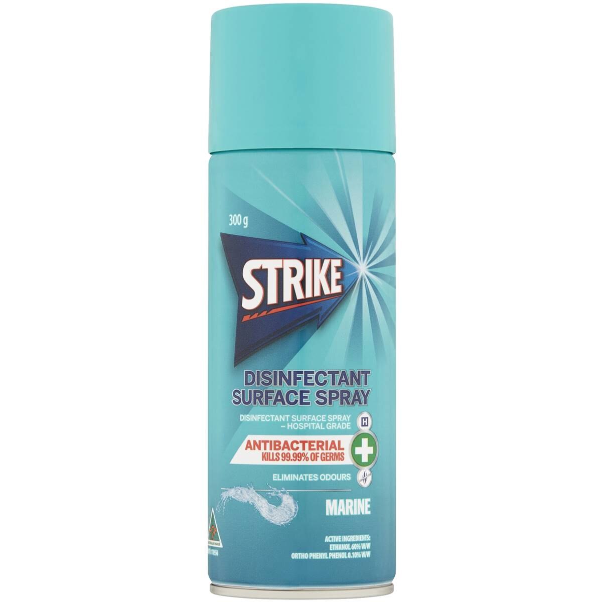 Strike Aerosol Disinfectant Hospital Grade Marine Fresh 300g
