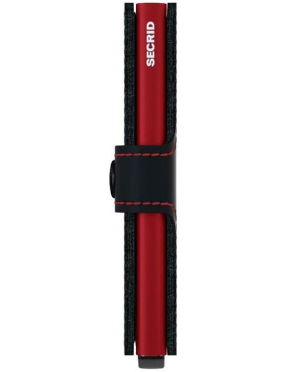 Miniwallet in Matte Black/Red