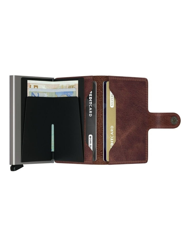Miniwallet in Vintage Brown