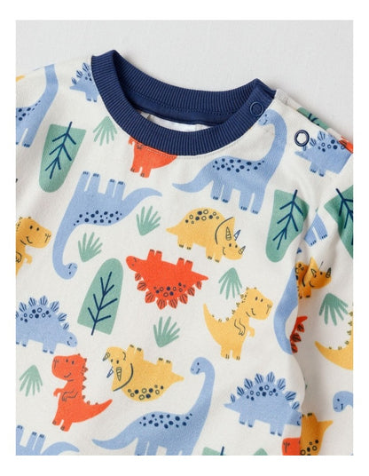 Cosy Knit Dino Pyjamas in Assorted