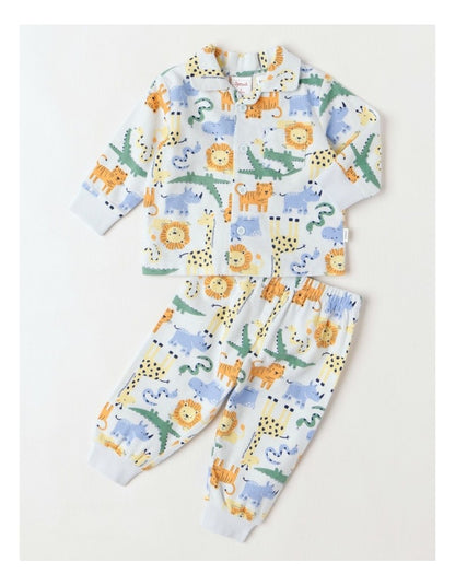 Woven Safari Pyjamas in Aqua