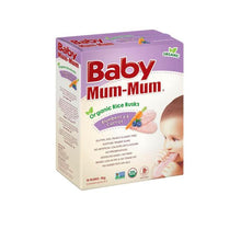 BABY MUM-MUM RICE RUSKS ORGANIC BLUEBERRY & CARROT +8 MONTHS