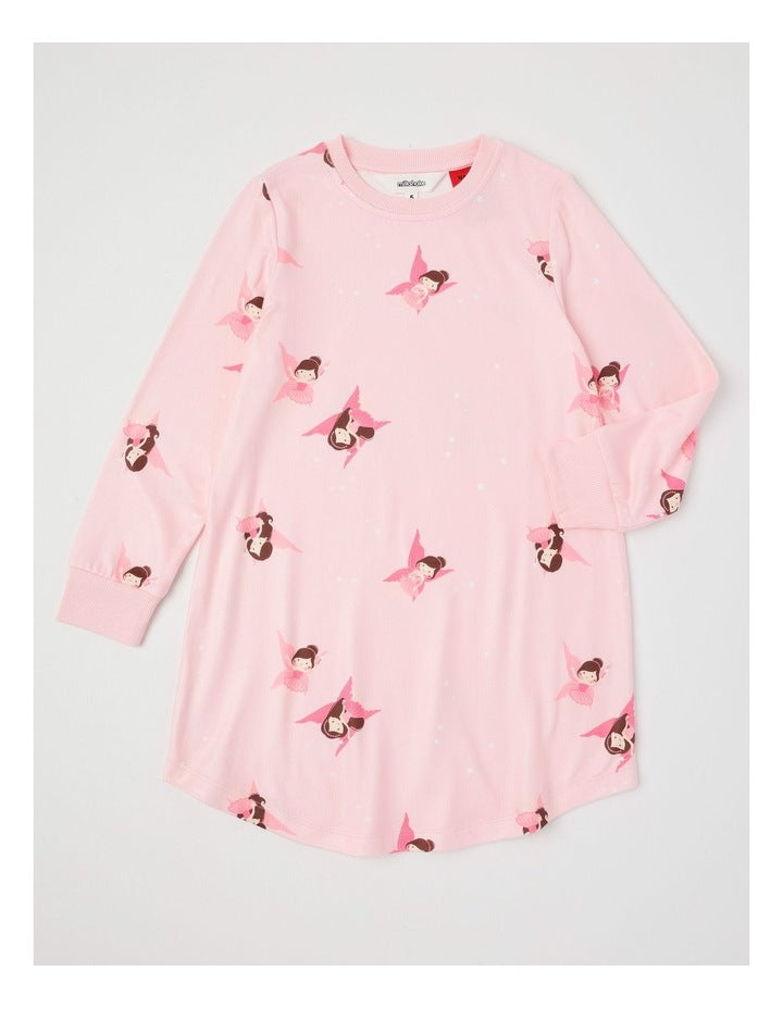 Cosy Knit Fairy Nightie in Baby Pink
