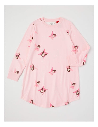 Cosy Knit Fairy Nightie in Baby Pink
