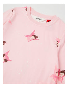 Cosy Knit Fairy Nightie in Baby Pink