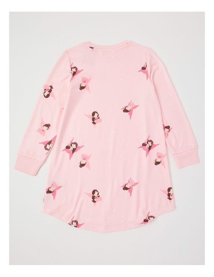 Cosy Knit Fairy Nightie in Baby Pink