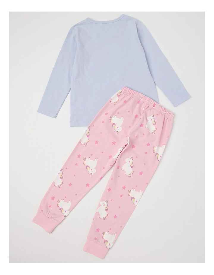 Knit Unicorn Pyjamas in Light Blue