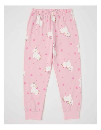 Knit Unicorn Pyjamas in Light Blue