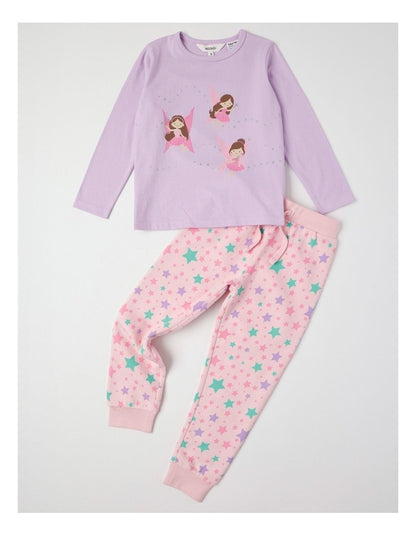 Knit Fleece Fairy Pyjamas in Light Purple