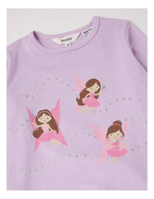Knit Fleece Fairy Pyjamas in Light Purple