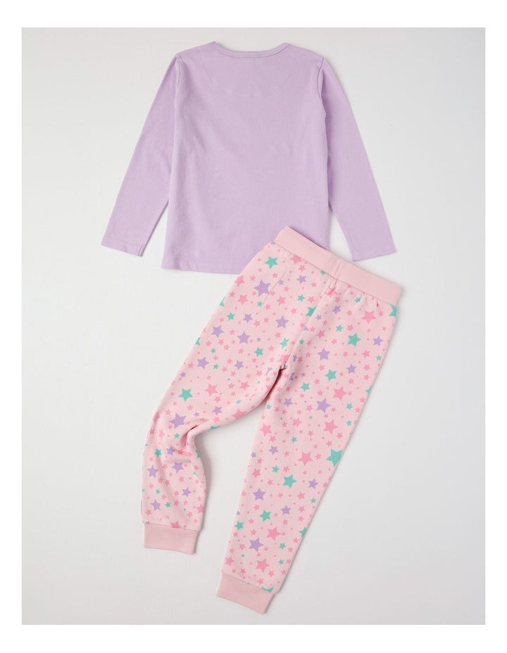 Knit Fleece Fairy Pyjamas in Light Purple