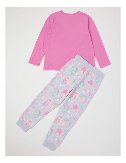 Knit/Fleece Mermaid Pyjamas in Fuchsia