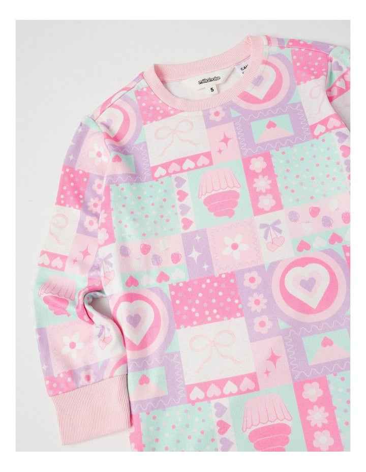 Cosy Knit Patchwork Pyjamas in Assorted