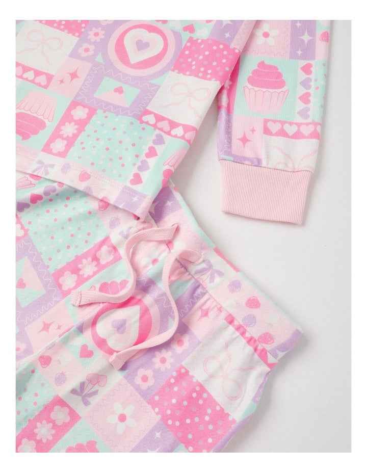 Cosy Knit Patchwork Pyjamas in Assorted