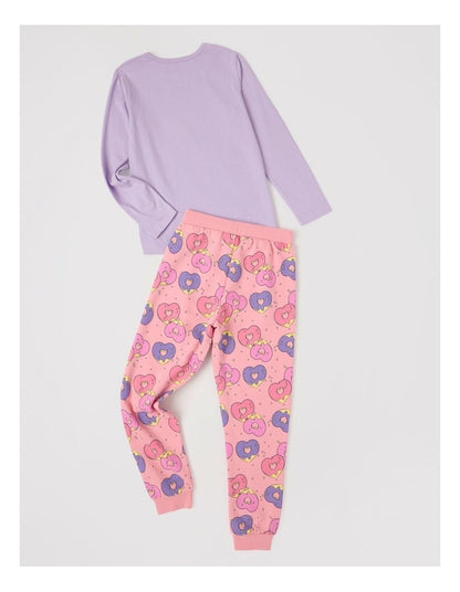 Knit Fleece Donut Pyjamas in Lilac