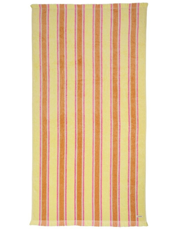 Brazil Beach Towel in Yellow