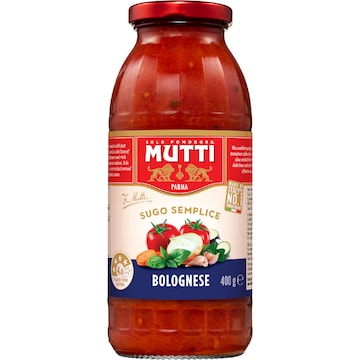 Mutti Sugo Semplice Pasta Sauce Bolognese 400g